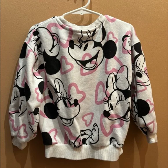 Zara Disney Minnie Mouse Sweatshirt Size 3 to 4 Years Old - Picture 5 of 5